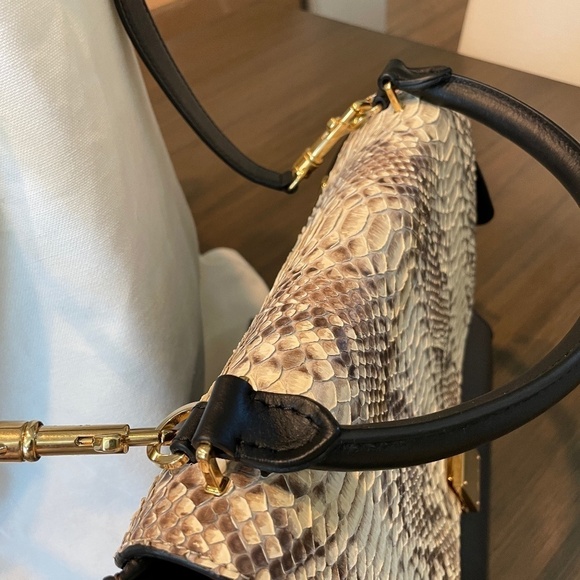 CELINE Trapeze Python handbag NWOT - Picture 6 of 13
